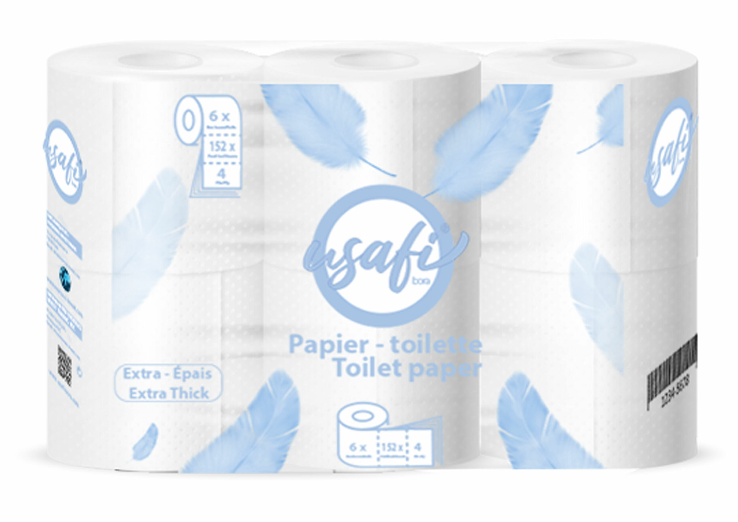 Papier Toilette 4plis , 6 rouleaux